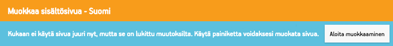 Esimerkki dokumentista, joka on saatavilla muokkauksia varten, mutta jota ei vielä ole lukittu toimittajalle.