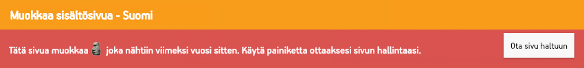 Esimerkki dokumentista, jota joku muu muokkaa.
