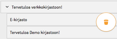 Roskakori noodien poistamiseen