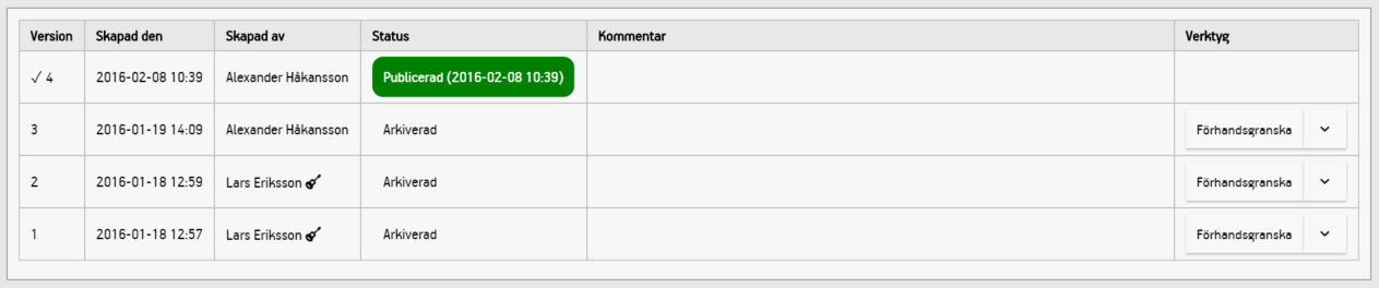 Återskapa revision