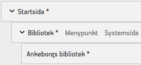 Original-namnet visas när musen hålls över menypunkten