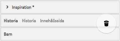 Soptunna för att radera noder