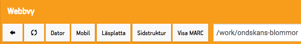 Knapp för att visa marc-data för ett verk