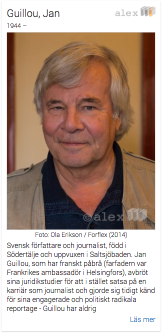 Exempel på författarporträtt från Alex.