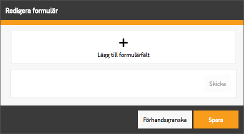 Fliken med övriga inställningar i formulärseditorn
